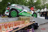 Rallye Český Krumlov: Dojezd posádek do cíle